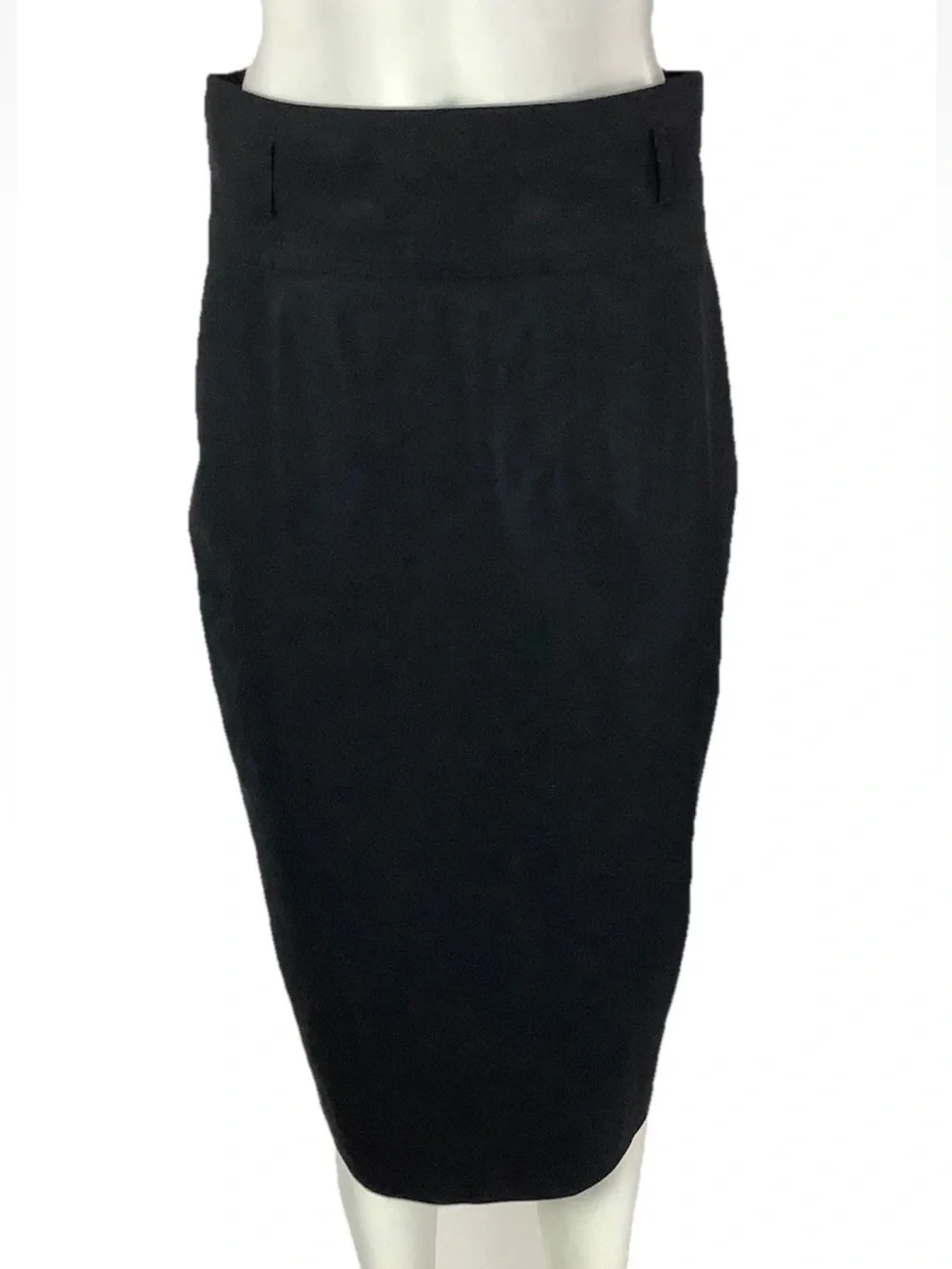 Burberry London Sz 6 US Black Pencil Midi Business Office Interview Skirt